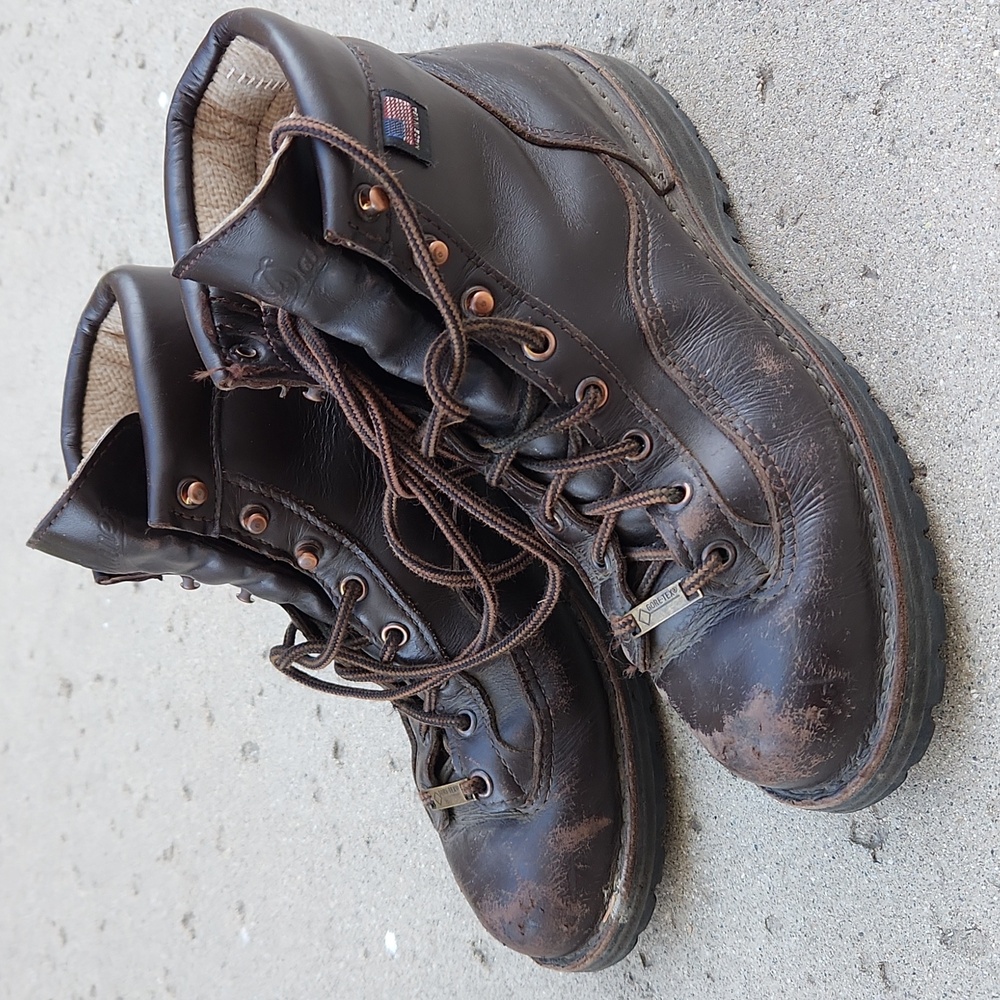 Danner Explorer Dark Brown Leather Hiking Boots MADE IN USA - Waterproof